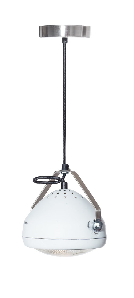 No.5 Vintage Headlight in Aqua – Hanging Lamp – Spotlight