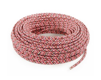 Confetti pink textile cord