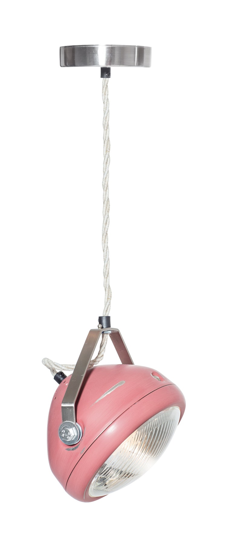 No.5 vintage headlight in aqua hanging lamp spotlight industrial lighting image 7