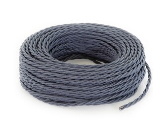 Torcido dark gray textile cord