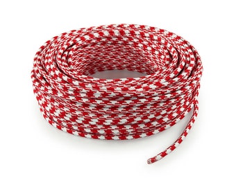 Red/White checkered textile cord