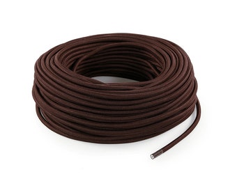 Brown textile cord