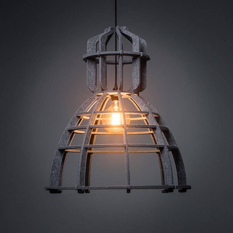 No.19XL pendant lamp in PET felt Dutch design lighting industrial interior image 3