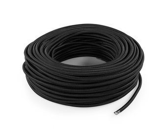 Black textile cord