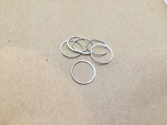 Sterling Silver Circle Link - image 1