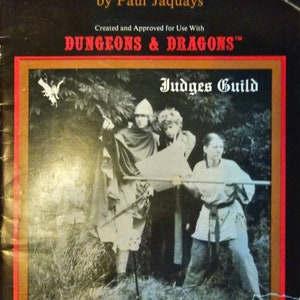 Dungeons & Dragons El libro de los mapas del tesoro del gremio de jueces 1979