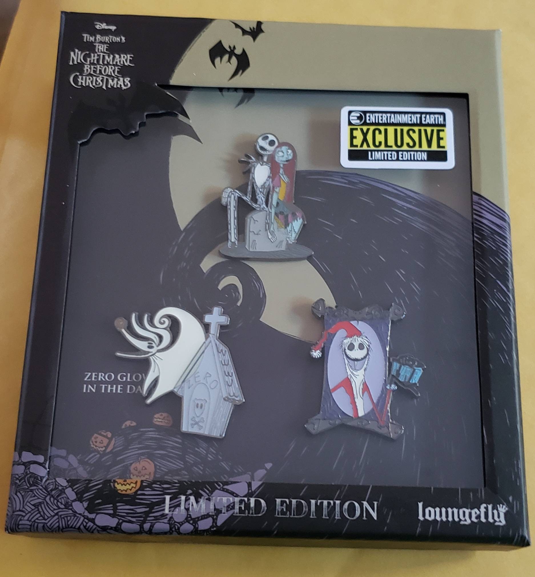 NYCC Nightmare before Christmas pin set edición limitada Etsy