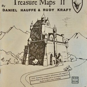 Dungeons & Dragons Gremio de jueces El libro de los mapas del tesoro 2 1980