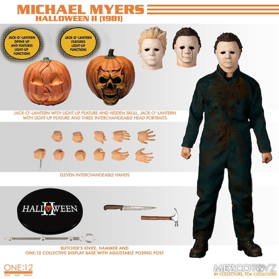 Halloween II Michael Myers One:12 Set. Mezco - Etsy