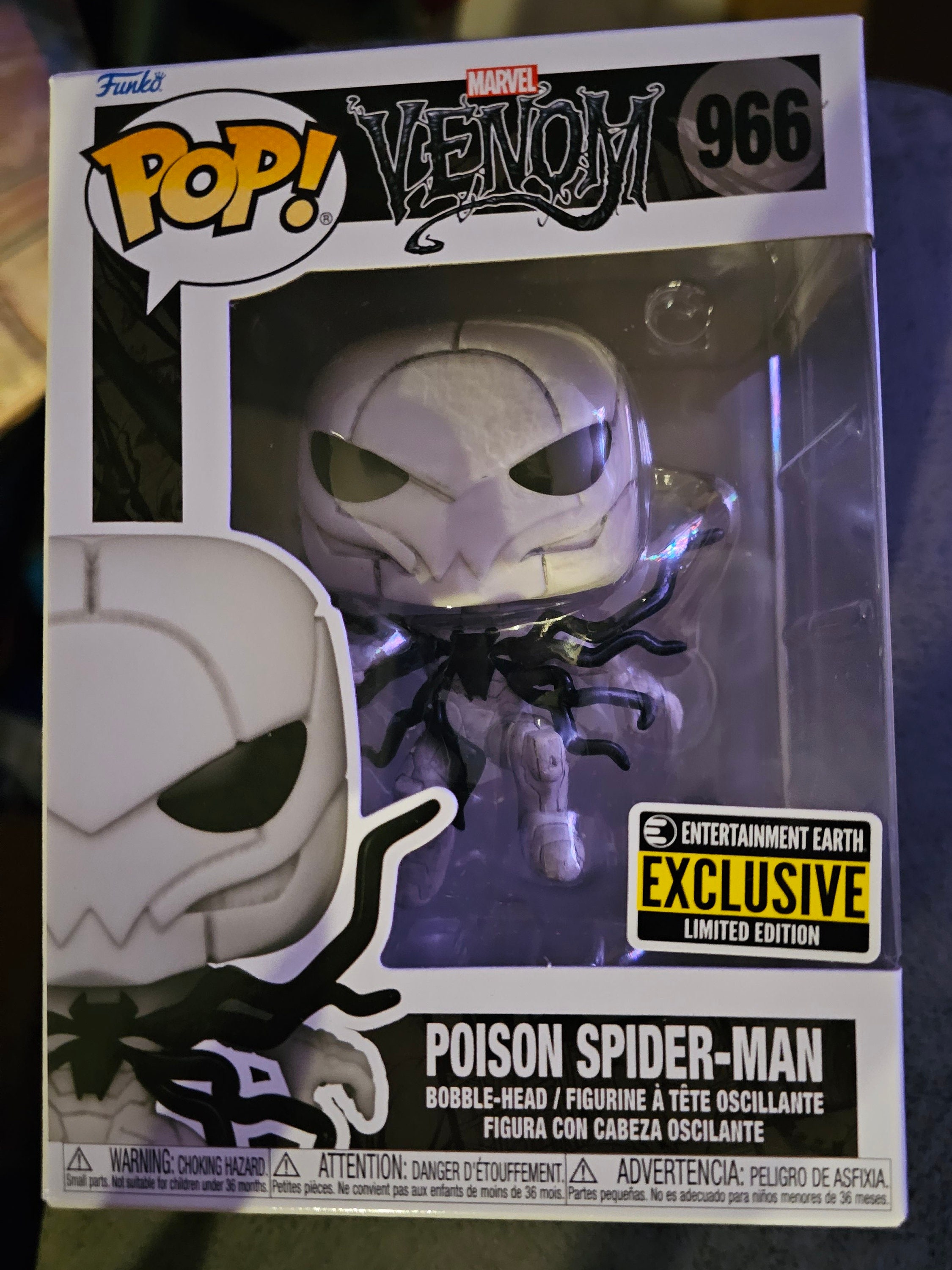 Venom Poison Spider-Man Funko Pop! Vinyl Figure Entertainment Earth  Exclusive