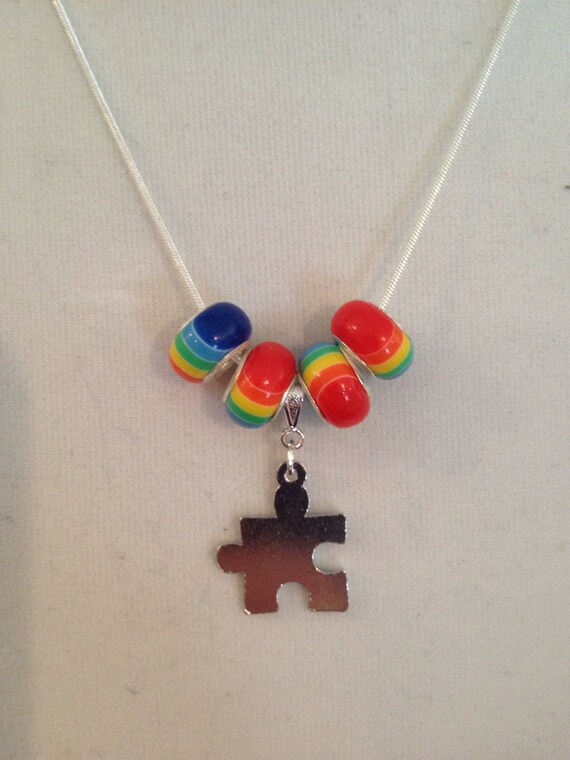Items similar to Autism Awareness Necklace on Etsy