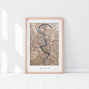 Arte em madeira, mapa da cidade em madeira, mapa gravado, mapa mundial em madeira com rio, mapa cortado a laser, mapa em madeira personalizado, mapa a laser, gravura em madeira.. Decoração de parede
