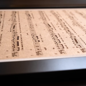 Sheet Music Art. Music Sheet Wall Art. Sheet Music on Wood. Custom or ...