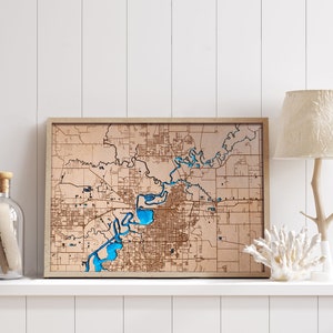 Mapa da cidade personalizado. Qualquer cidade gravada em madeira e cortada a laser. Mapa de madeira personalizado. Mapa da cidade de madeira. Arte em madeira. Presentes personalizados. presente de melhor amigo