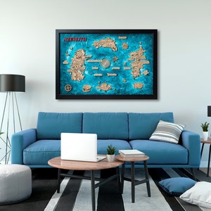 Azeroth Map WOW Map Map of Azeroth World of Warcraft Map - Etsy Canada