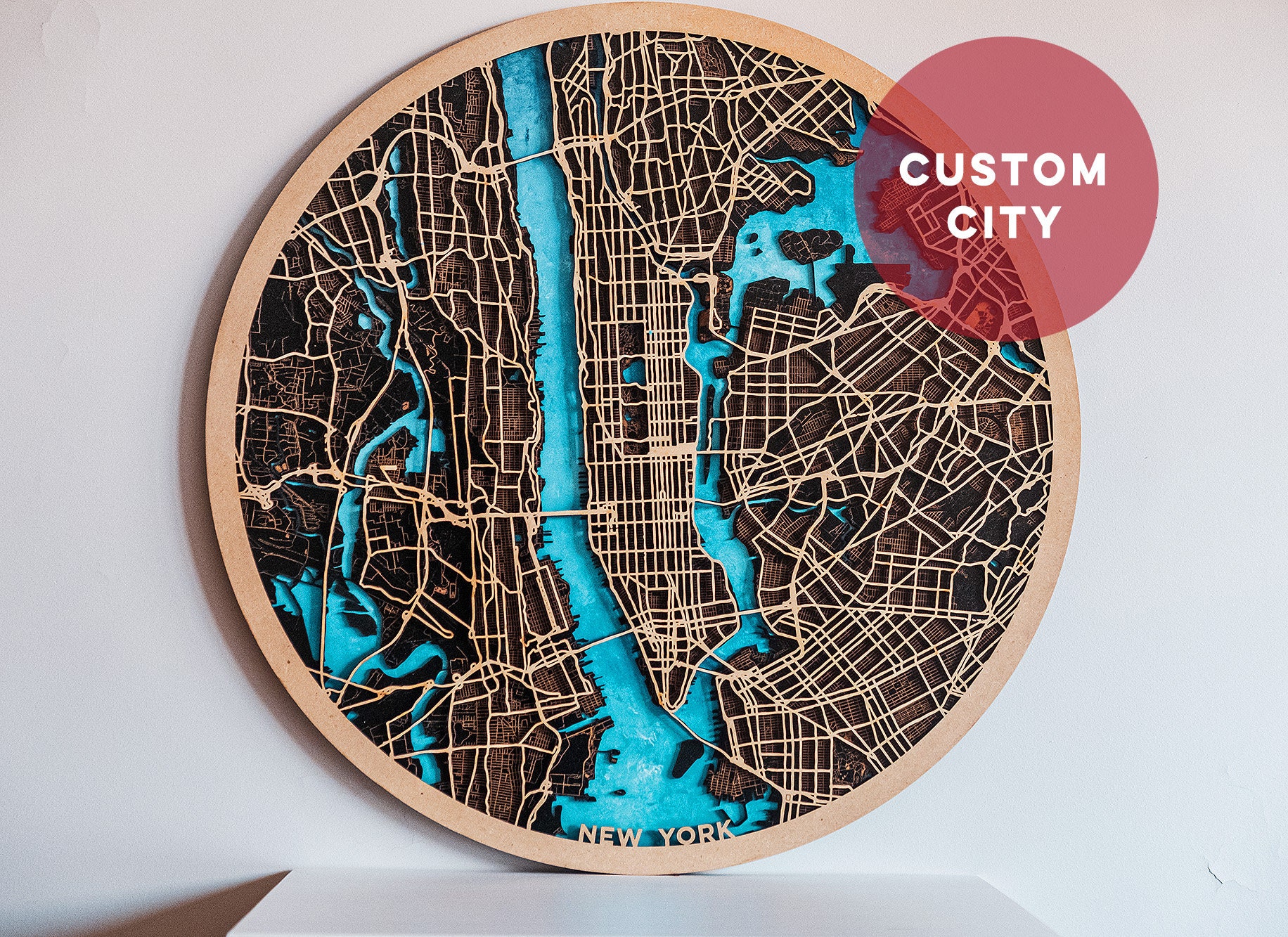 Round Wood World Map/Globe Wall Art – Alight Custom