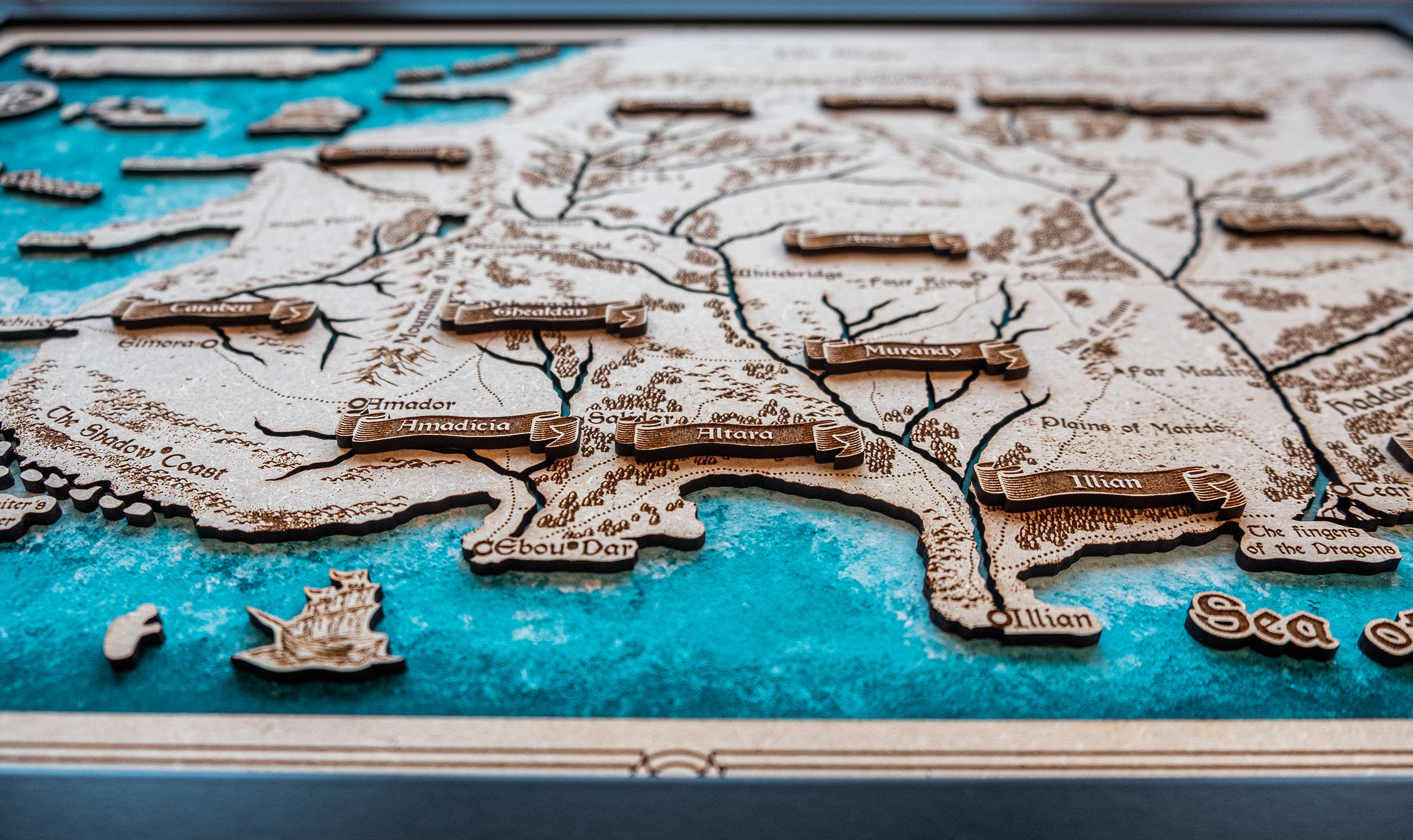 The wheel of time wood map, gift for him, Westlands map, wheel of time