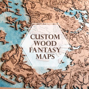 Carte en bois de Faerûne, carte de Dungeons & Dragons, carte en bois du DND, carte de la côte de Sword. Cadeau pour lui. Carte en bois fantastique du Dnd, décoration intérieure. carte des royaumes oubliés