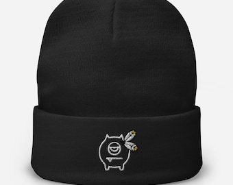 Indigenous Creature Embroidered Beanie
