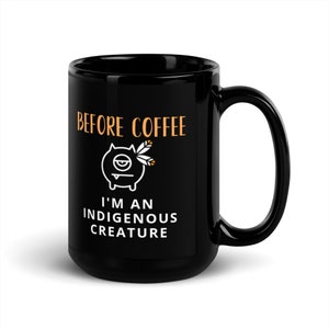 Something Else Black Glossy Tasse