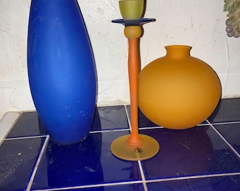 old ikea 1990's ガラス花器 ポストモダン mid-century Elevating a