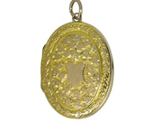 Engraved Gold Locket