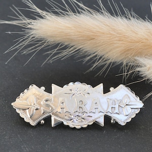 Silver &#39;SARAH&#39; Brooch