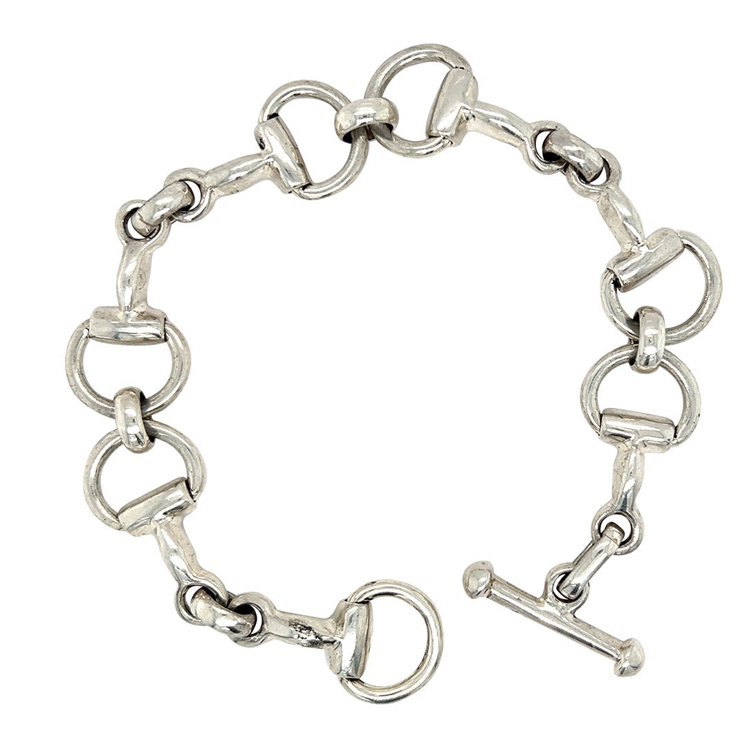 アクセサリー Italy vintage horse bit silver Bracelet Silver Horse Bit Bracelet - Etsy Canada