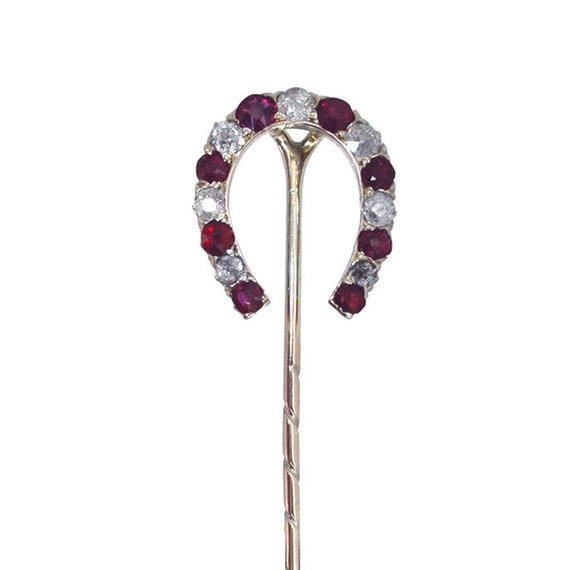Ruby & Diamond Tie Pin