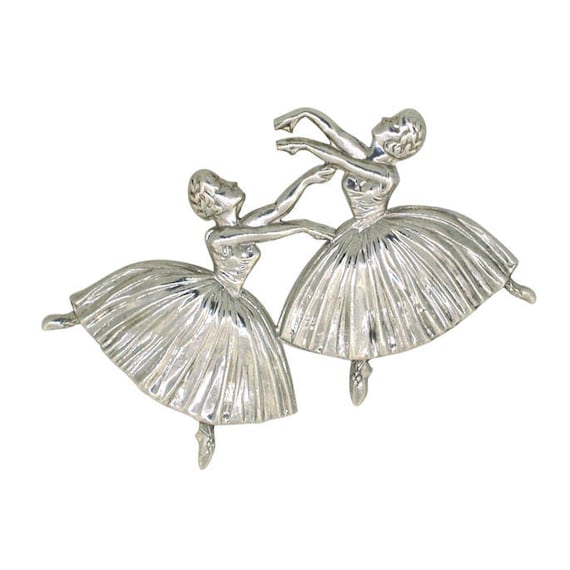 Silver Ballerina Brooch