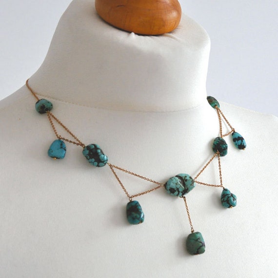 Matrix Turquoise Statement Necklace - image 2