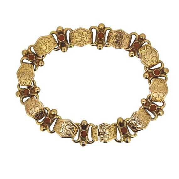 Rose Gold Garnet Bracelet