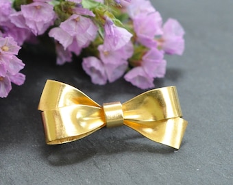 Gold Schleifen Brosche