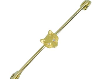 Antique fox Head Stock Pin