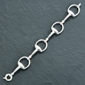 Silver Horse Bit Bracelet