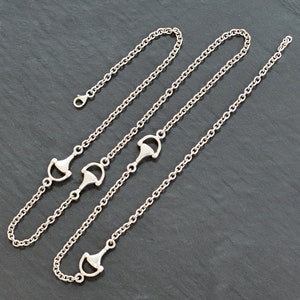 Silver Horse Bit Necklace