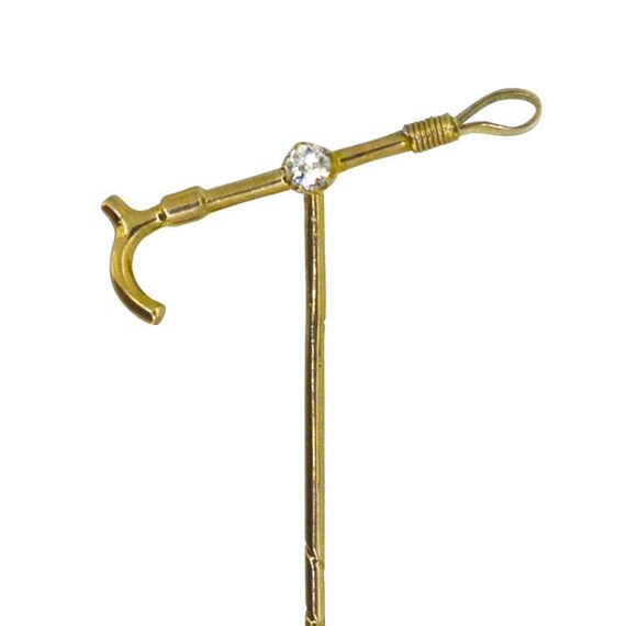 Gold Whip Tie Pin
