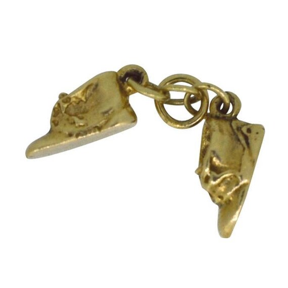 Gold Boots Charm