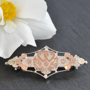 Silver Heart Brooch
