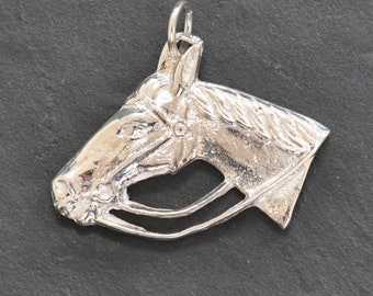 Silver Horse Head Pendant