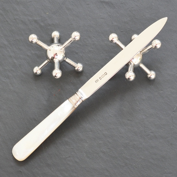 Antique Silver Knife Rests - Etsy