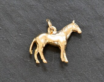 Gold Horse Charm