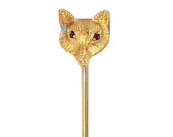 Fox Head Stick Pin