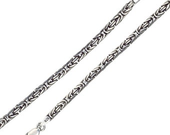 Silver Byzantine Link Neck Chain