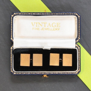 Vintage Engine Turned Cuff Links