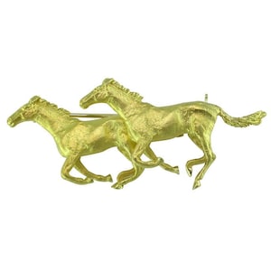 Galloping Horses Brooch