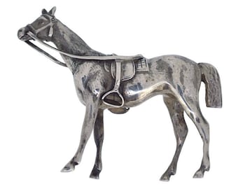 Antique Silver Horse Model