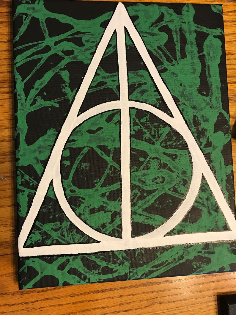 Deathly Hollows Symbol Painting - Etsy