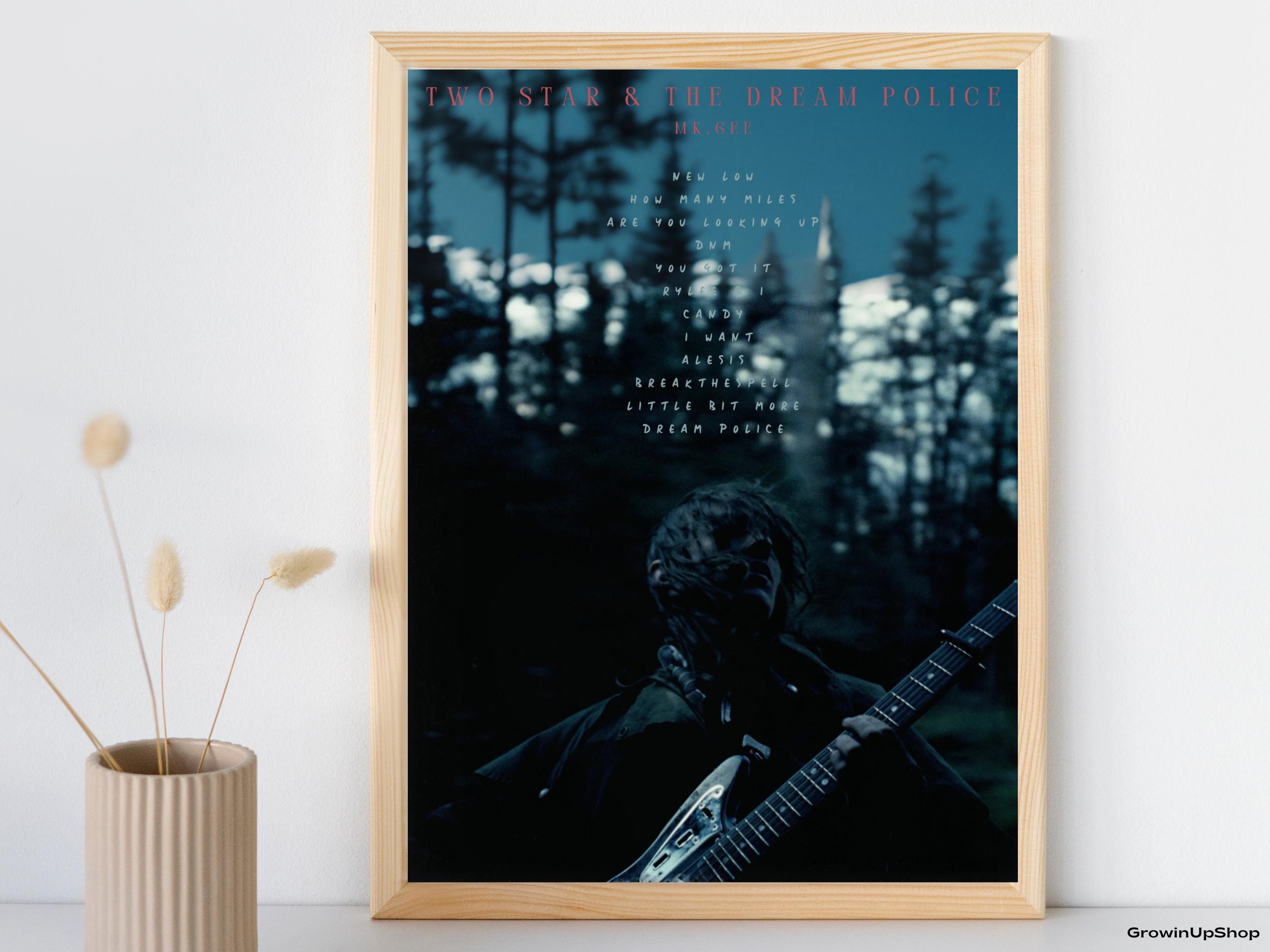 Mk.gee Two Star & the Dream Police Album Poster, Music Wall Art