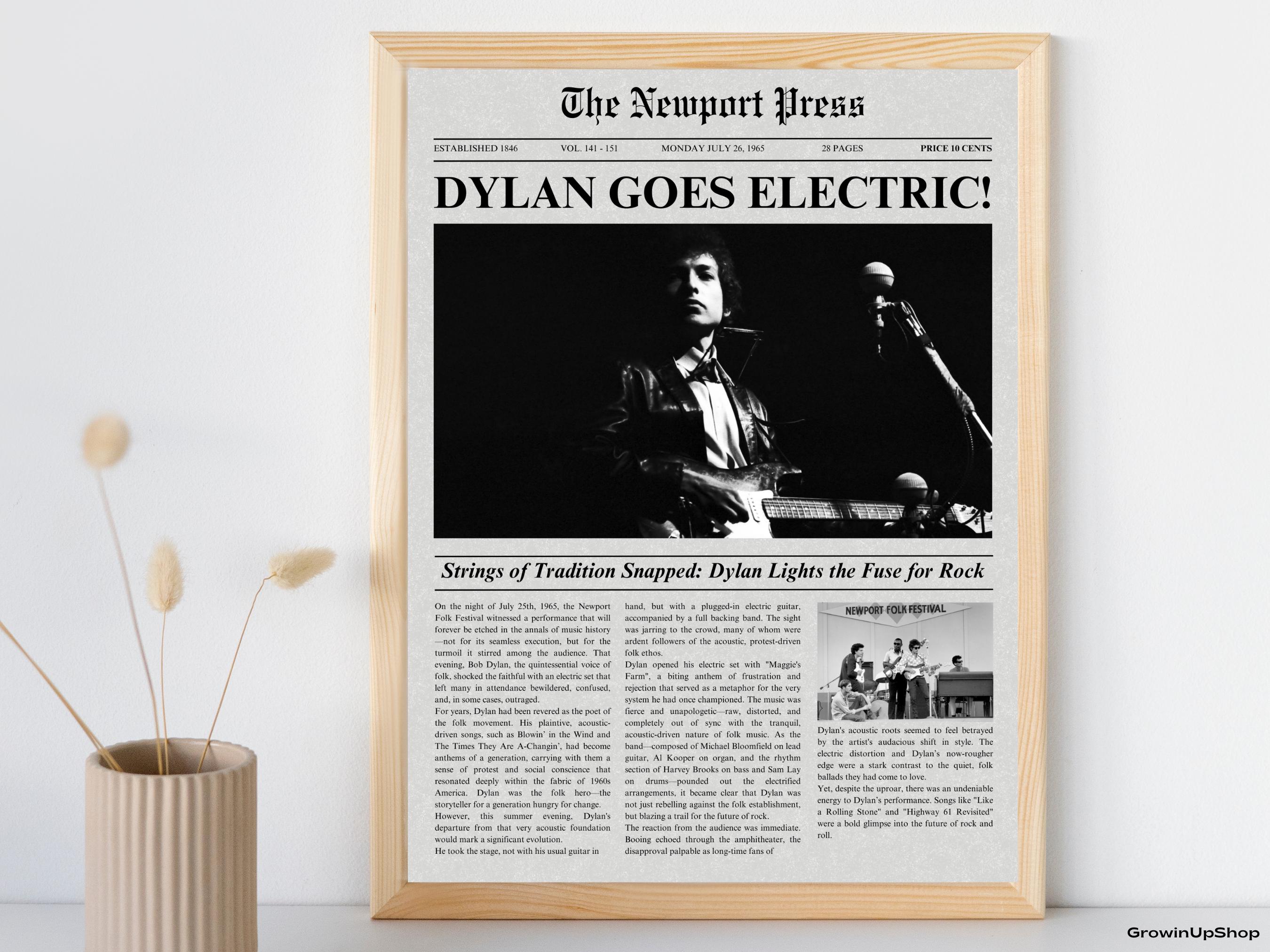 Bob Dylan 1965 Newport Folk Festival Poster, A Complete Unknown